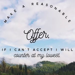 MAKE A REASONABLE OFFER